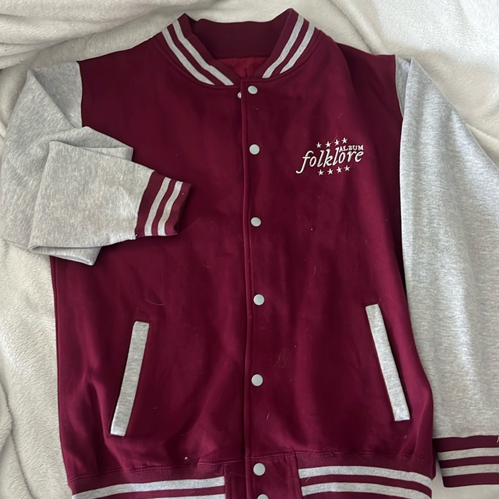 Official Taylor Swift Merch, Folklore Letterman Jacket, flashback in a film reel